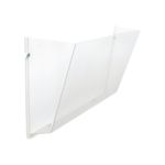 5 Star Unbreakable Wall Pocket Holder A4 Landscape Crystal FS677577