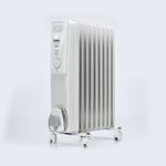 5 Star 9 Fin Oil Filled Radiator 2000W White FS677724