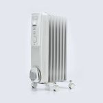 5 Star 7 Fin Oil Filled Radiator 1500W White FS677750