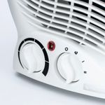 5 Star Upright Portable Fan Heater 2000W White FS677780