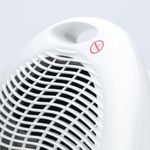 5 Star Upright Portable Fan Heater 2000W White FS677780