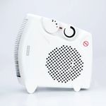 5 Star Dual Position Portable Fan Heater 1000W/2000W White FS677783