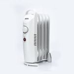 5 Star 5 Fin Mini Oil Filled Radiator 500W White FS677818