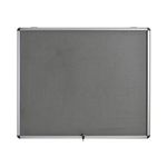 5 Star Glazed Fire Retardant Noticeboard 8x A4 Sheets Grey FS679347