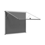 5 Star Glazed Fire Retardant Noticeboard 15x A4 Sheets Grey FS679454