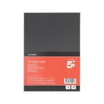 5 Star A4 Black Card x10 Cards 120 Cards in Total Pack of 12 FS680046