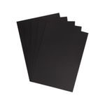 5 Star A4 Black Card x10 Cards 120 Cards in Total Pack of 12 FS680046