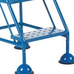 5 Star UK Domed Feet Punched 4 Tread Steps Blue FS687636
