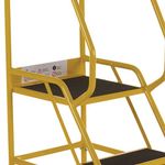 5 Star UK Domed Feet Anti-Slip 2 Tread Steps Yellow FS687696
