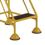 5 Star UK Domed Feet Anti-Slip 2 Tread Steps Yellow FS687696