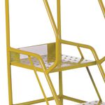 5 Star UK Domed Feet Punched 2 Tread Steps Yellow FS687733