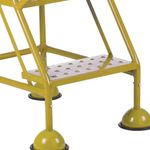 5 Star UK Domed Feet Punched 2 Tread Steps Yellow FS687733
