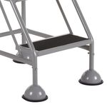 5 Star UK Domed Feet Anti-Slip 3 Tread Steps Grey FS687749