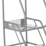 5 Star UK Domed Feet Punched 2 Tread Steps Grey FS687880