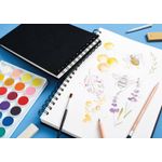 5 Star Hardback Spiral Sketchbook A4 Portrait 50 Sheets FS688033