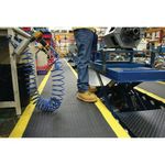 5 Star Anti-Fatigue Deckplate Mat 0.6 x 1m Black/Yellow FS712709