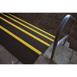 5 Star GRP Anti-Slip Stair Tread 1.5m x 345x55mm Black/Yellow FS712817