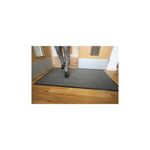 5 Star Entrance Door Mat 0.9 x 1m Black/Steel FS712897