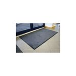 5 Star Washable Indoor Entrance Door Mat 1.15m Black/Steel FS712921
