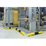 Collision Protection Bar for Indoor Use 86x400mm Ylw/Blk FS781321