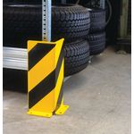 Heavy Duty Pallet Rack Protector Right Prof 400x5 Ylw/Blk FS784698