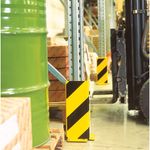 Heavy Duty Pallet Rack Protector Right Profile 400x6 Ylw/Blk FS784919