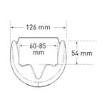 Traffic-Line Pallet Racking Protector Plastic 550x126x85 Ylw FS786777