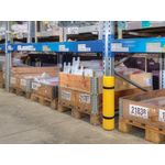 Traffic-Line Pallet Racking Protector Plastic 550x162x115 Ylw FS786807