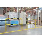 Traffic-Line Steel Hoop Guard for Indoor 1000x1500 Ylw/Blk FS787149
