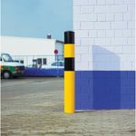 Black Bull Heavy Duty Bollard Type L 1600mm Ylw/Blk FS791443