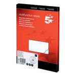 5 Star Multipurpose Labels Laser Copier Inkjet 105x35mm White (Pack of 1600) 903830