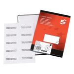 5 Star Multipurpose Labels Laser Copier Inkjet 105x58mm White (Pack of 1000) 905009