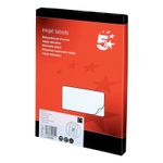 5 Star Address Labels Inkjet 63.5x38.1mm White (Pack of 2100) 905068