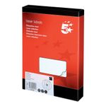 5 Star Multipurpose Labels Laser Copier Inkjet 99.1x38.1mm White (Pack of 3500) 909361