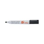 5 Star Flipchart Marker Bullet Tip Water-based 2mm Line Black (Pack of 12) 909884