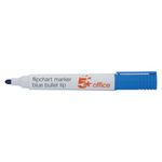 5 Star Flipchart Marker Bullet Tip Water-based 2mm Line Wallet Assorted (Pack of 4) 909922