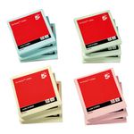 5 Star Re-Move Sticky Notes Repositionable 76x76mm Assorted Pastel (Pack of 12) 912955