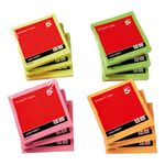 5 Star Re-Move Notes Repositionable 76x76mm Assorted Neon (Pack of 12) 912971