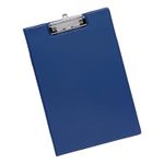 5 Star Fold-over Clipboard with Front Pocket Foolscap Blue 913675