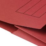 5 Star Recycled Half Flap Document Wallet A4 285gsm Capacity 32mm Red (Pack of 50) 913861