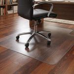 5 Star Chair Mat Hard Floors PVC Lipped 900x1200mm Clear/Transparent 915005