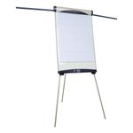 5 Star Drywipe Magnetic Easel with Pen Tray and Extension Arms A1/Euro Grey 915048