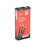 5 Star Retractable Ball Pen Soft Grip Medium 1mm Tip 0.5mm Line Black (Pack of 12) 918508