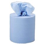 5 Star 1-Ply Centrefeed Tissue Refill for Jumbo Dispenser 150mx180mm Blue (Pack of 6) 930140