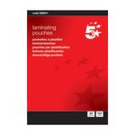 5 Star Laminating Pouches 150 Micron Gloss A5 (Pack of 100) 930211