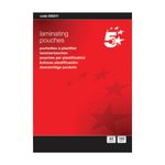 5 Star Laminating Pouches 150 Micron Gloss A5 (Pack of 100) 930211
