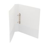 5 Star 2D-Ring Presentation Ring Binder A4 Polypropylene 25mm White (Pack of 10) 933031