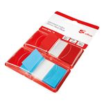 5 Star Index Flags 50 x2 25mm Red/Blue 934198