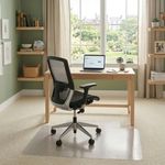 5 Star Chair Mat For Carpets Polycarbonate Lipped 890x1190mm Clear 935402