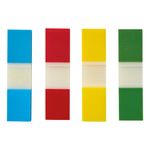 5 Star Index Flags 4 Bright Colours 12x45mm 35 Flags per Colour Assorted 935452